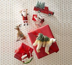 Bottlebrush Polar Bear Ornament
