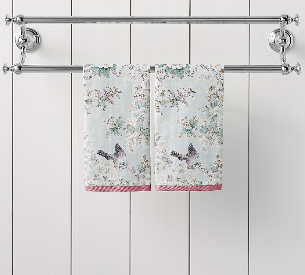 Plum Blossom Guest Towel - Set of 2
