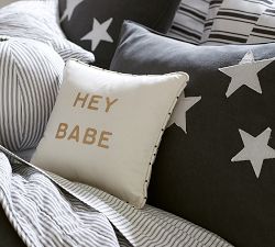 The Emily &amp; Meritt Ticking Stripe Patchwork Quilt &amp; Shams
