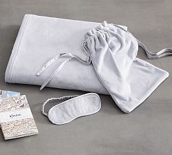 Travel Bag, Blanket, and Eyemask Set