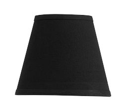 Black Linen Chandelier Shade, Set of 2 (6&quot;)
