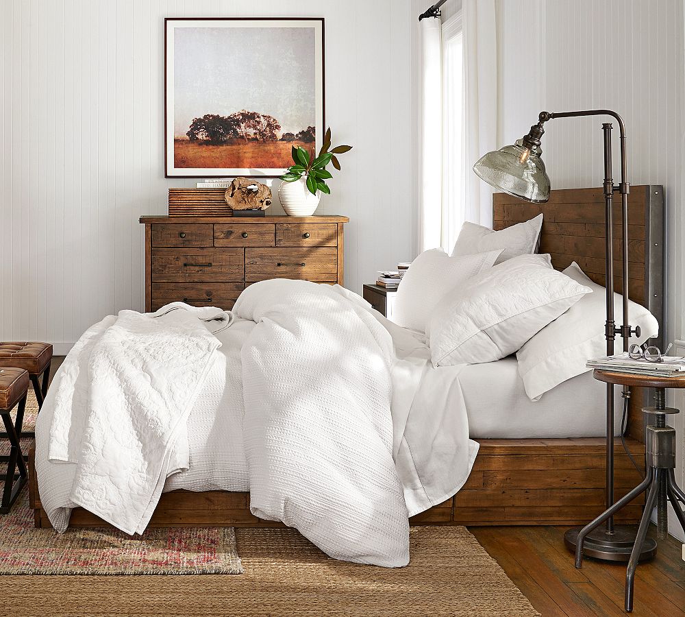 Big Daddy's Antiques Reclaimed Wood Storage Platform Bed