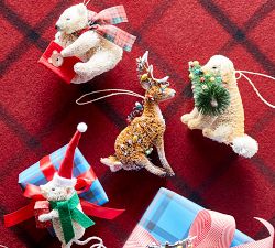 Bottlebrush Polar Bear Ornament