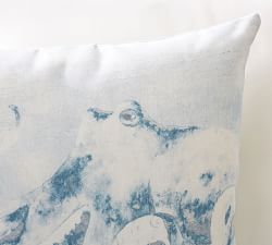 Pacific Octopus Printed Outdoor Pillow