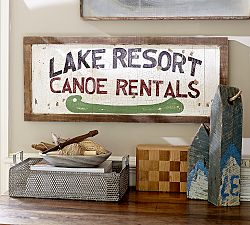 Canoe Rental Sign