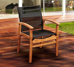 De Garmo Teak Outdoor Dining Armchair