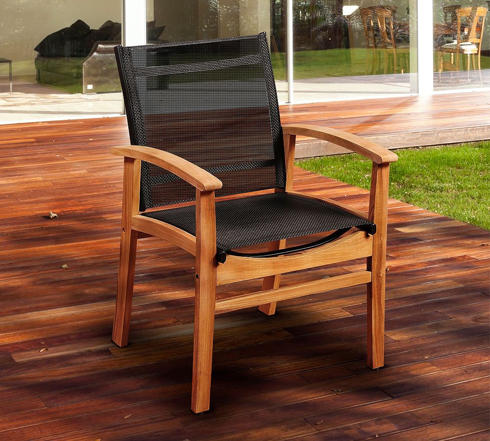 De Garmo Teak Outdoor Dining Armchair
