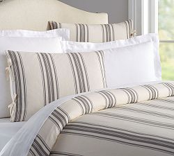 Evan Stripe Duvet Cover &amp; Shams