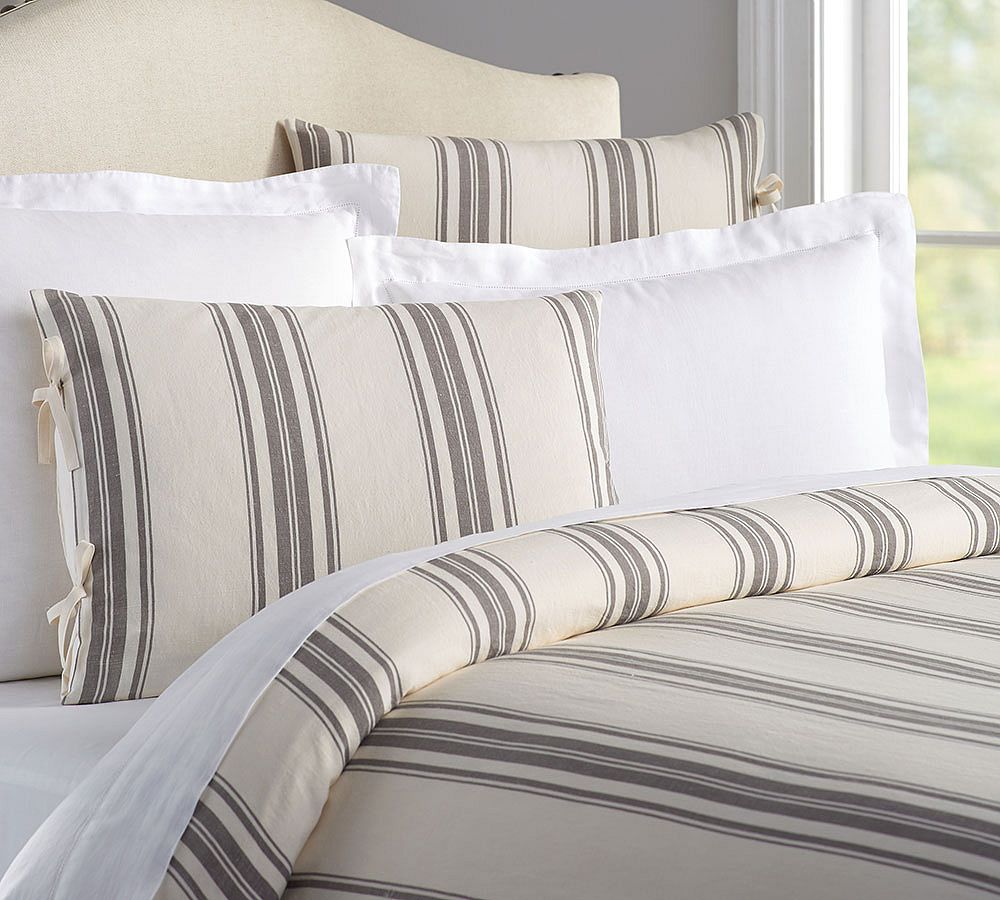 Evan Stripe Duvet Cover &amp; Shams