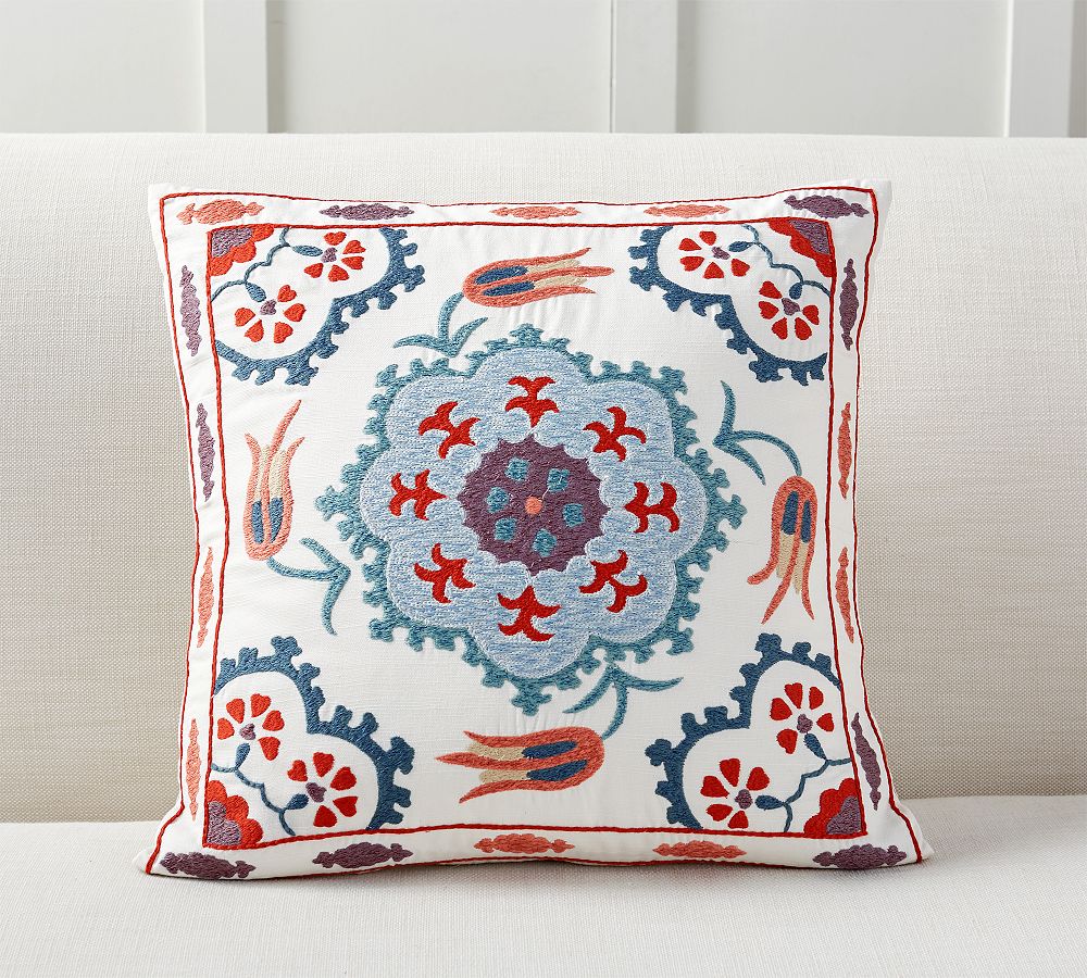 Ezio Embroidered Pillow Cover