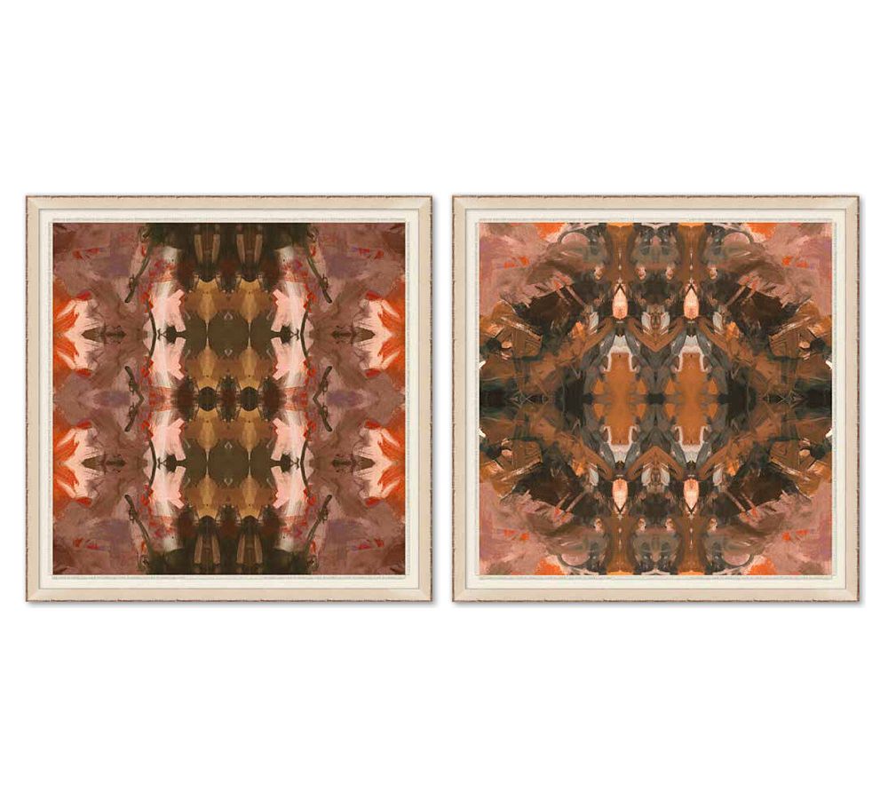 Paprika Ombre Framed Canvas