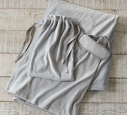Travel Bag, Blanket, and Eyemask Set