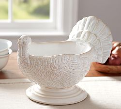 Turkey Figural Serve Bowl