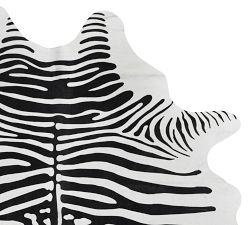 Zebra Pattern Hide Rug