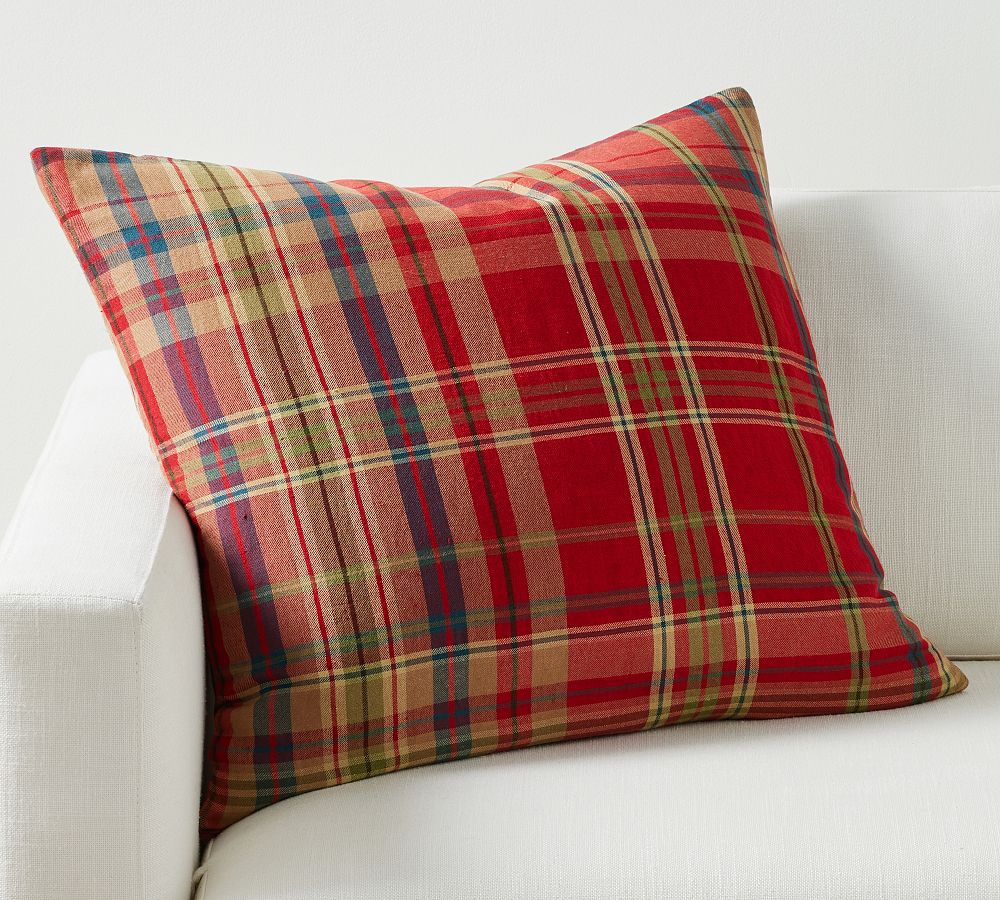 Foxwen Plaid Pillow Cover