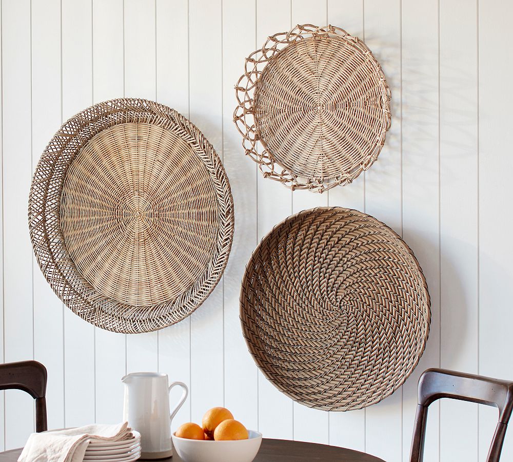 Jasper Natural Rattan Basket Wall Art
