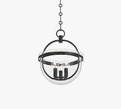 Merrick Round Glass Pendant (12&quot;-16&quot;)