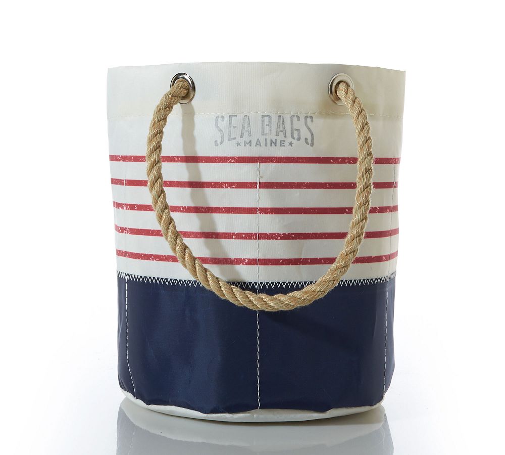 Red Stripe Beverage Bucket Bag