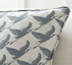 Crane Printed Pillow Cover