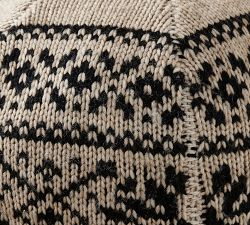 Fair Isle Sweater Sphere Pillow