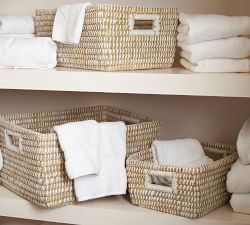 Dahlia Handwoven Rivergrass Utility Baskets - Set of 3
