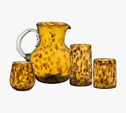 Tortoise Recycled Stemless Wine Glasses Set