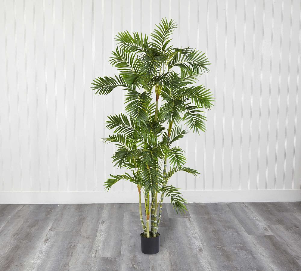 Faux Narrow Areca Palm Trees
