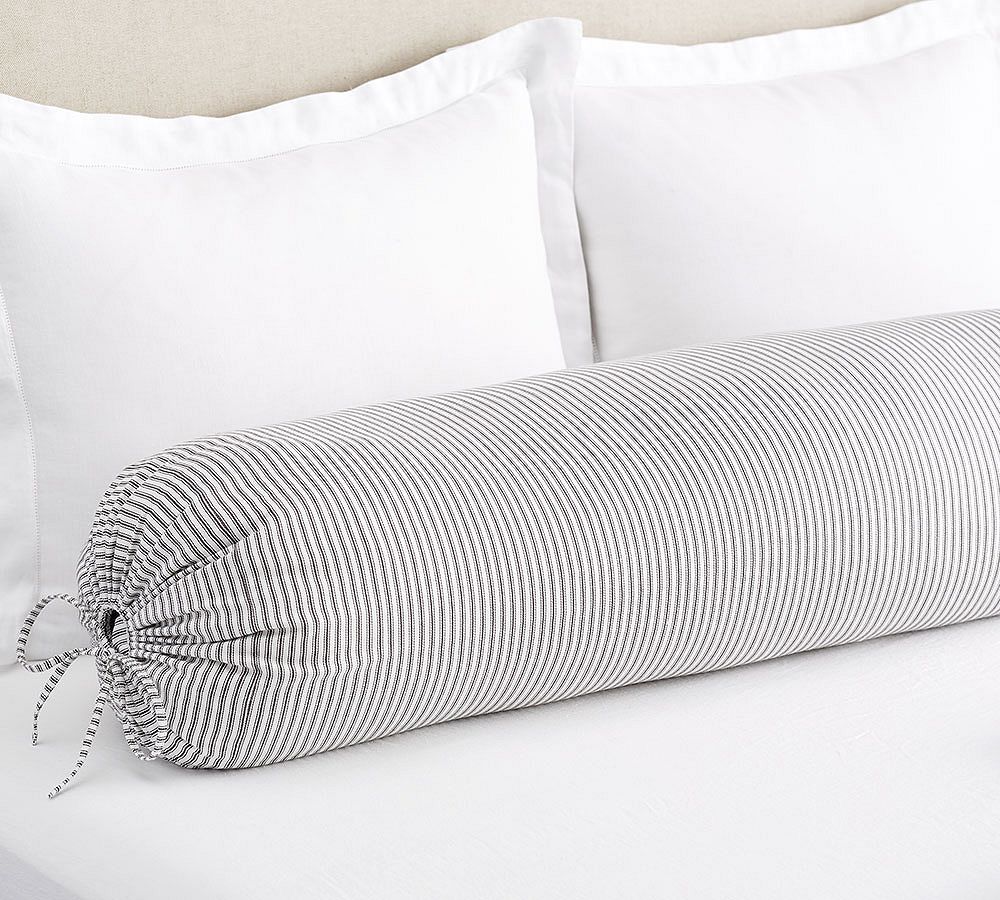 The Emily &amp; Meritt Ticking Stripe Bolster Pillow