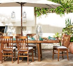 Benchwright Outdoor 74&quot; Extending Rectangular Dining Table