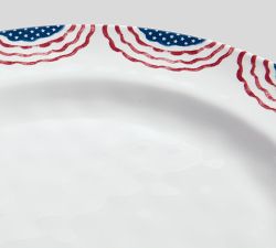 Cabana Americana Outdoor Melamine Dinner Plates - Set of 4