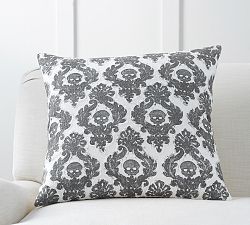 Mini Skull Applique Pillow Cover