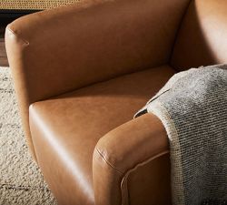 Frankie Leather Swivel Chair