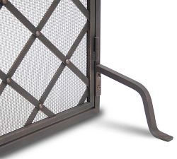 Iron Weave Open Door Firescreen