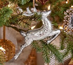 Mirrored Reindeer Ornament
