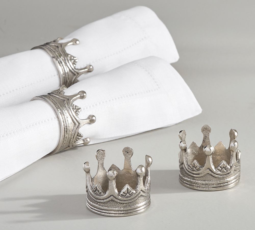 Crown Napkin Ring, Set of 4