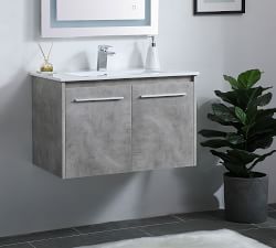 Luc 24-36&quot; Single Sink Floating Vanity with Doors