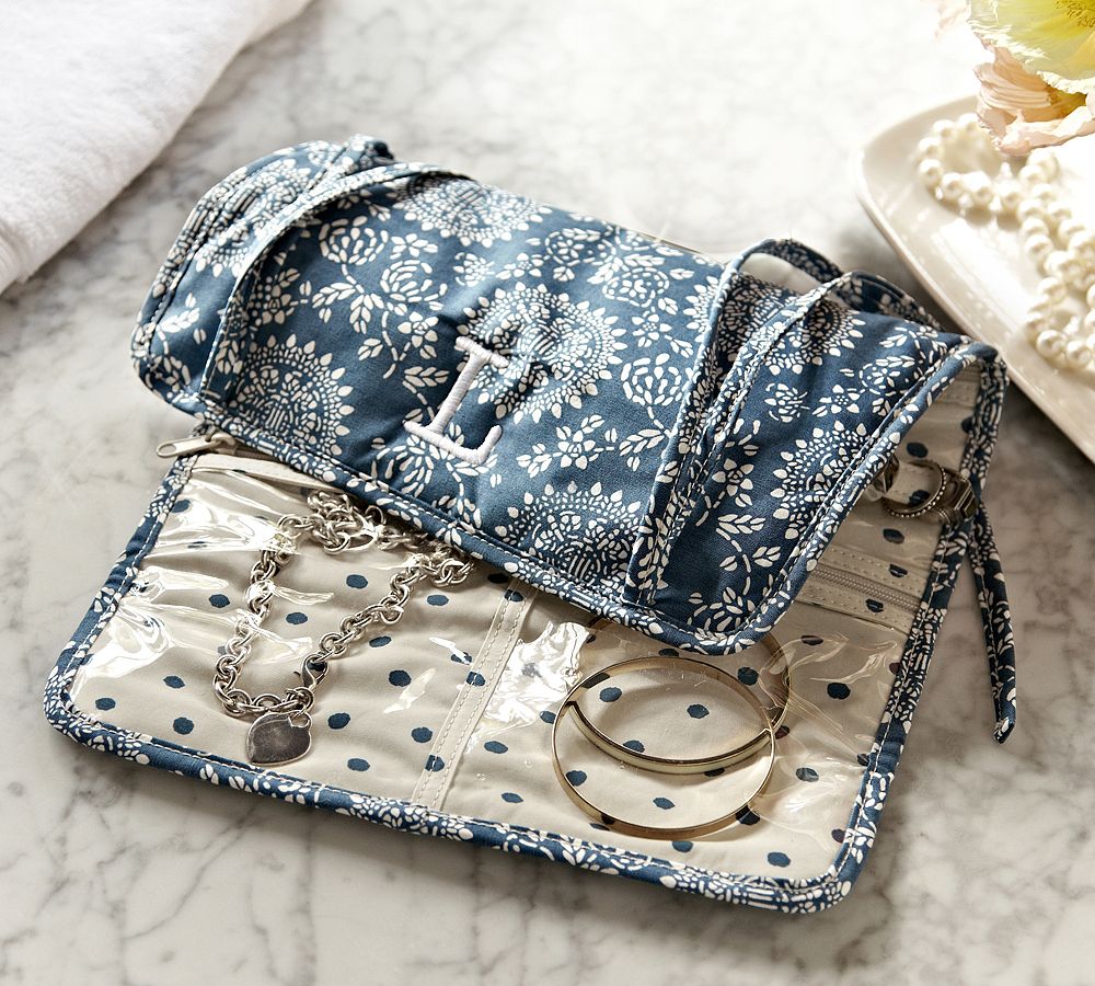 Calista Floral Jewelry Roll
