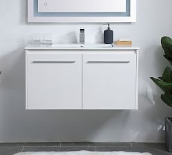 Luc 24-36&quot; Single Sink Floating Vanity with Doors