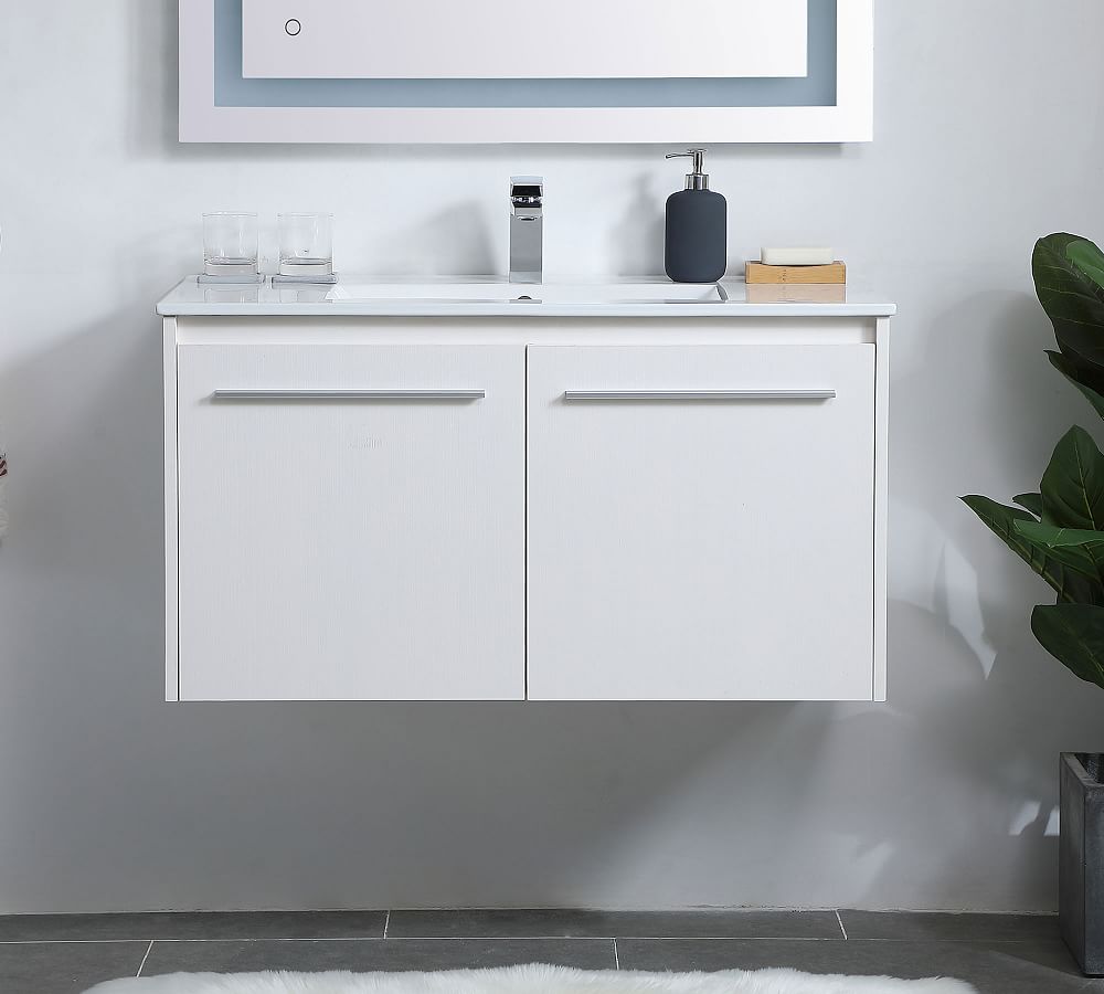 Luc 24-36&quot; Single Sink Floating Vanity with Doors