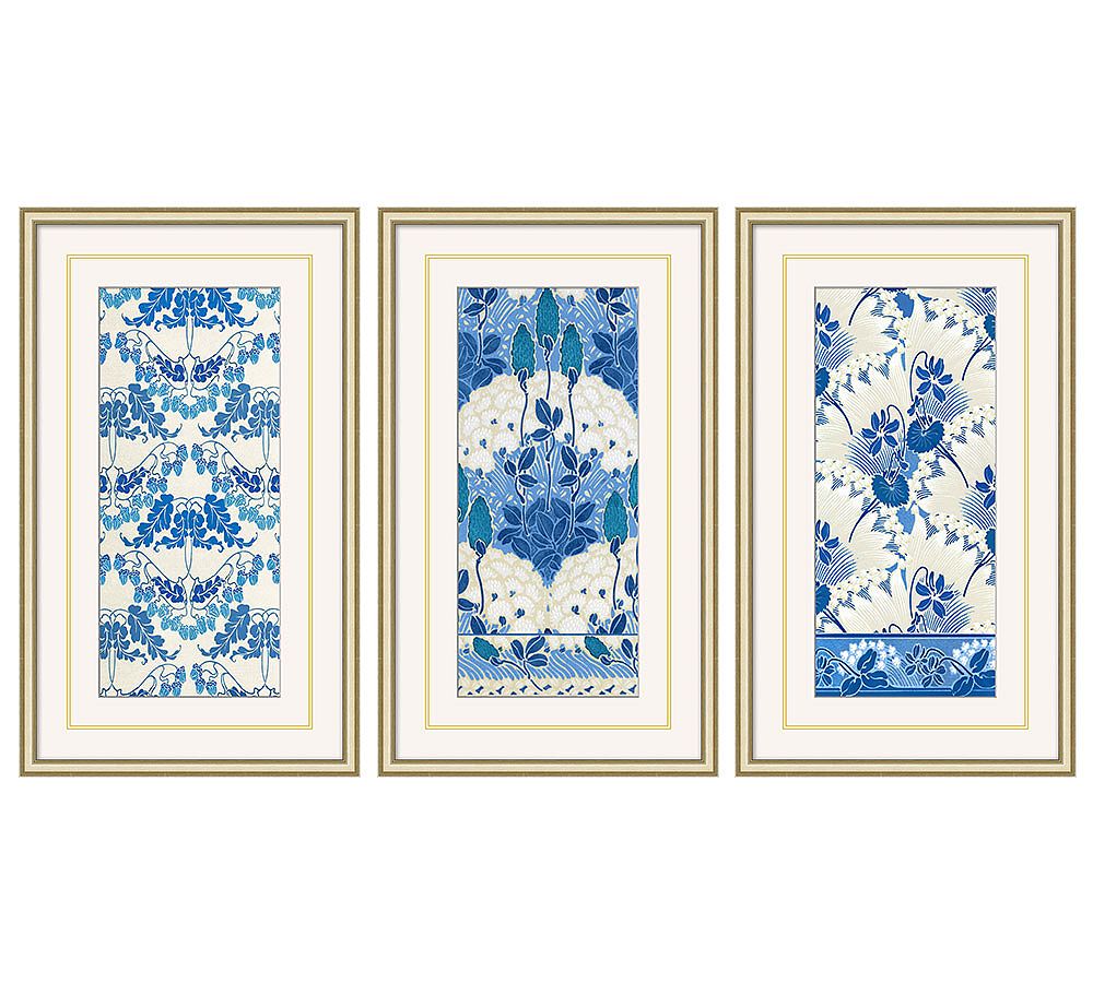Nouvea Floral Pattern Framed Prints