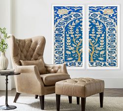 Shibori Blues Framed Print