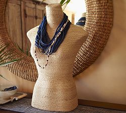 Woven Jewelry Bust
