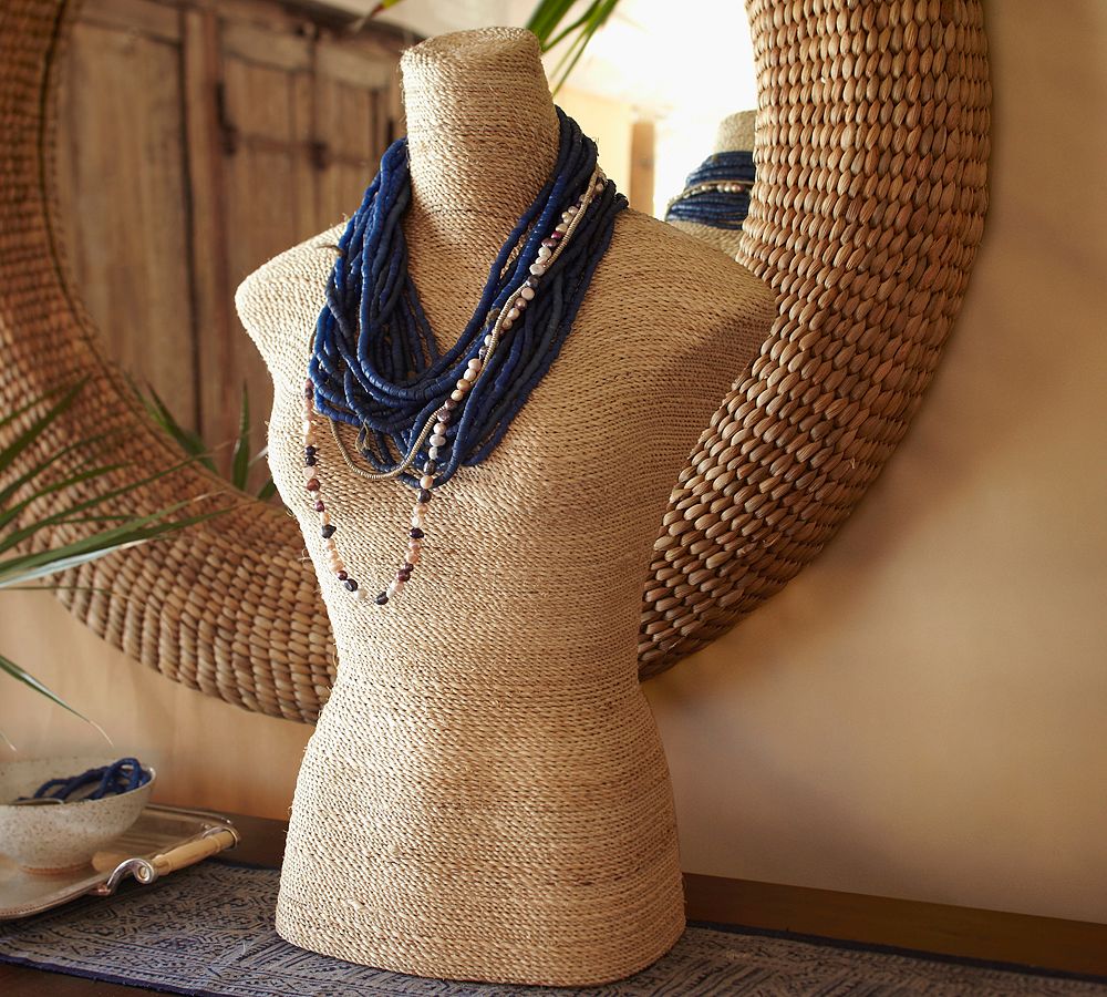 Woven Jewelry Bust