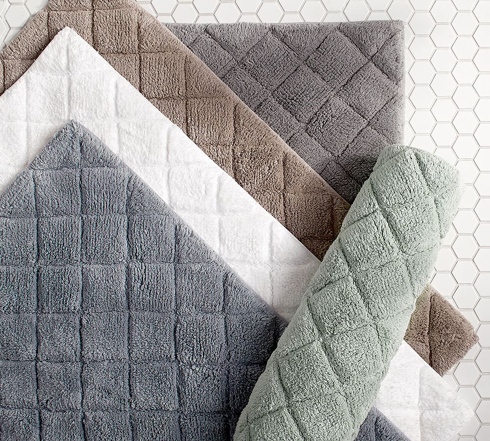 Diamond Sculpted Bath Mat