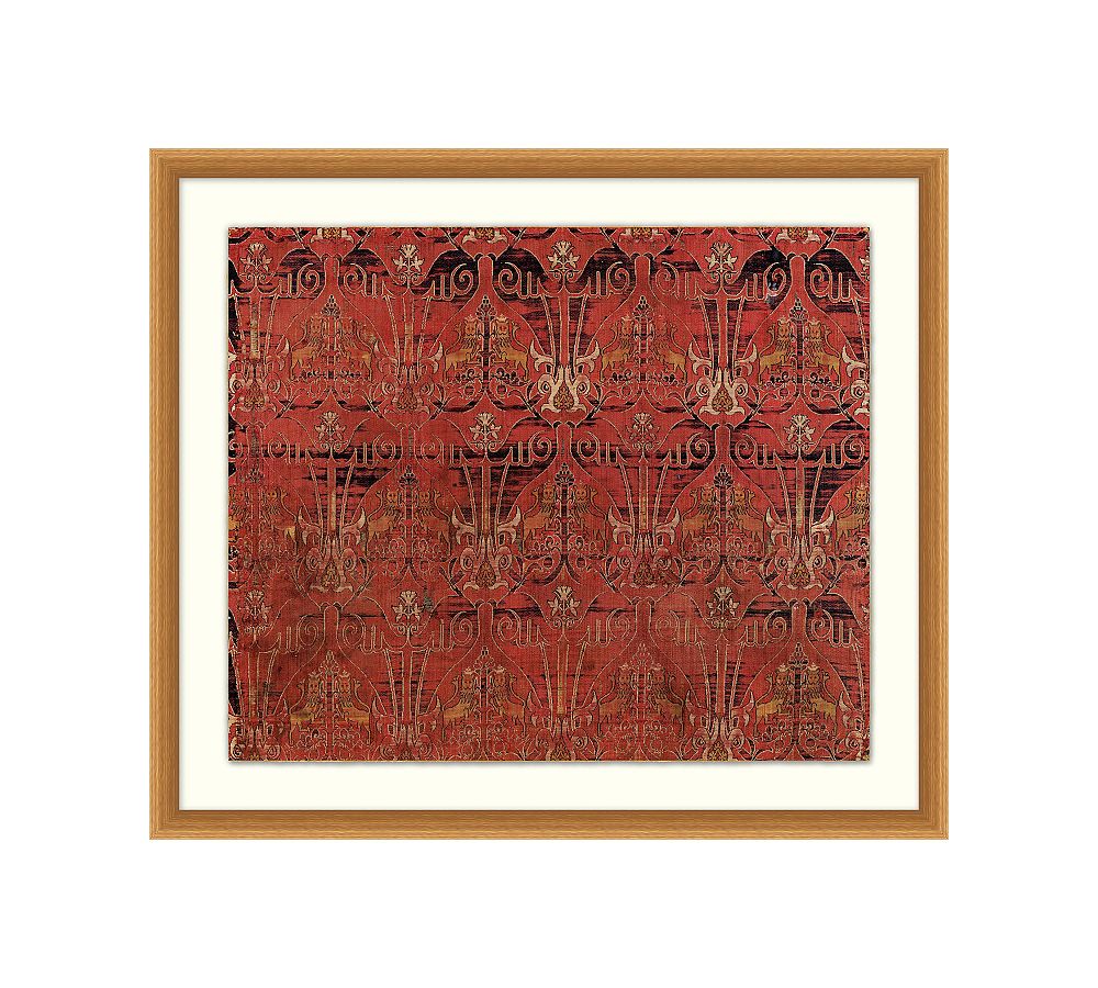 Marsala Textile Framed Print