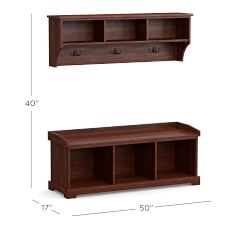 Samantha Entryway Bench &amp; Shelf