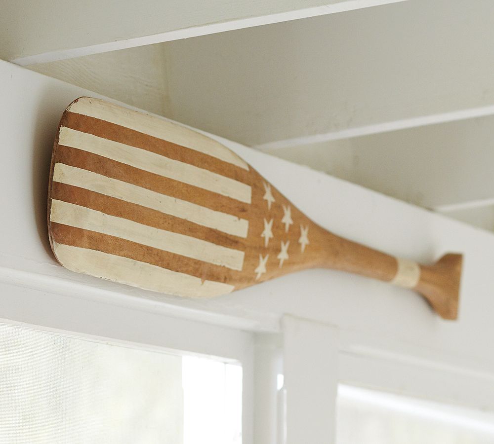 White Painted Oar