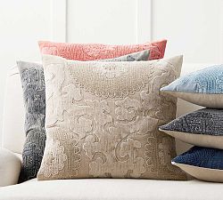 Elmira Velvet Embroidered Pillow Cover