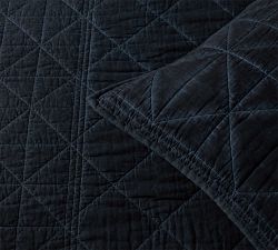 The Emily &amp; Meritt&#160; Indigo Stitch Cotton Sham