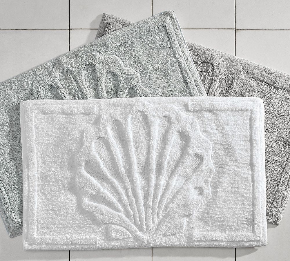 Shell Sculpted Bath Mat